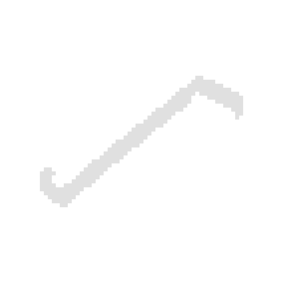 Двухсторонний крючок для дверей и шкафов h150 белый