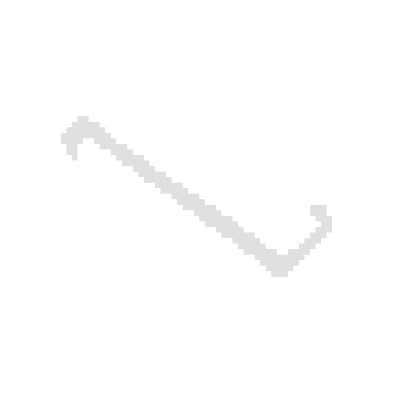 Двухсторонний крючок для дверей и шкафов h150 белый