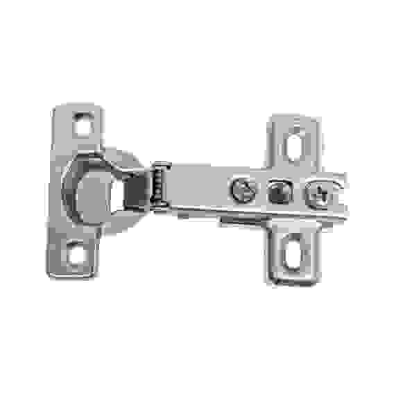 Петля меб. Ø26 для накладных дверей в сборе с пластиной под шуруп. Н=0 (2шт.)