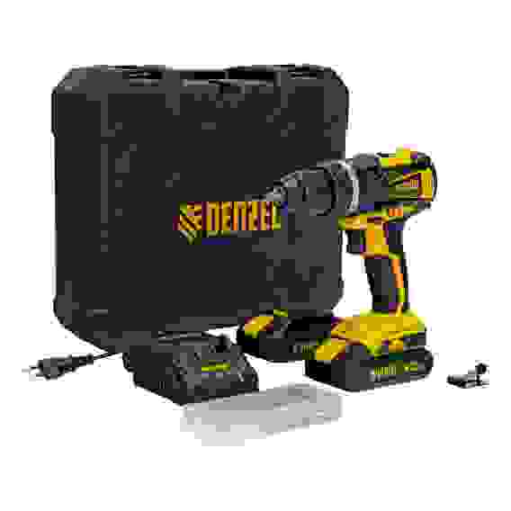 Дрель-шуруповерт аккумуляторная ударная бесщет CIDB-IB-18-02, Li-Ion, 18 В, 2 акк. Denzel