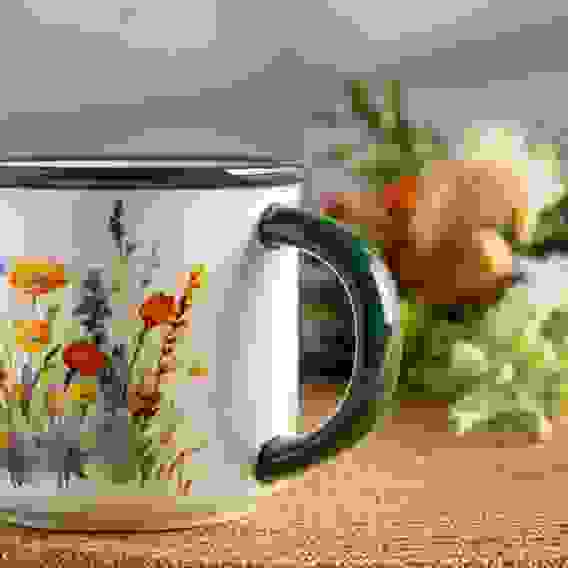 Кружка, 390мл, керамика Полевые цветы MILLIMI