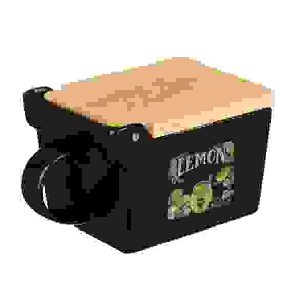 Лимонный курд Банка для соли, 300мл, 15,5х9х7,5см, керамика, бамбук MILLIMI