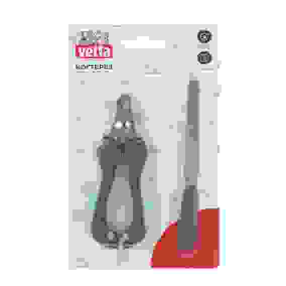 Когтерез с пилкой, набор, для домашних животных, пластмасса, металл, 12,5х4,5/14 см VETTA