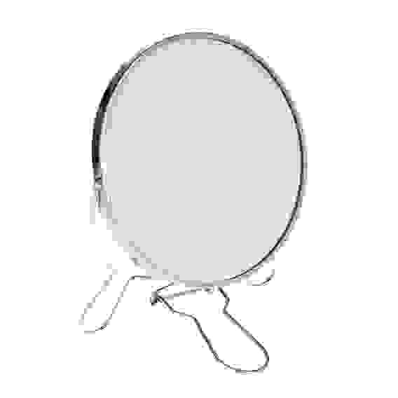 Зеркало настольное двустороннее с увеличением, сталь, стекло, диаметр 14,5см ЮНИLOOK