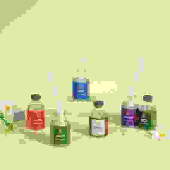 Аромадиффузор с палочками, 35 мл, 6 ароматов жасмин,лаванда,сандал,свежесть,кокос,вес.травы LADECOR