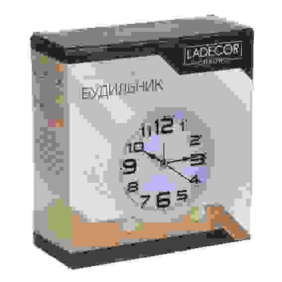 Будильник, 11x4,2x11см, 1xАА, металл, арт.1 LADECOR CHRONO