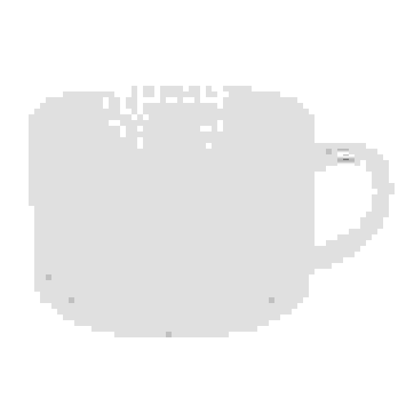 Кружка с рельефным узором, 380мл, стекло MILLIMI