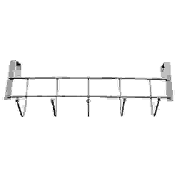 Вешалка накидная на дверь, 5 крючков, 24,5х2,5х9,5 см, металл VETTA