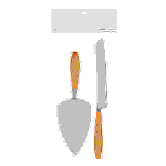 Набор для торта лопатка 26см + нож 28см, нерж.сталь