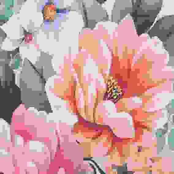 Пакет подарочный бумажный, 26x32x9 см, цветочный принт,128 гр, 4 дизайна