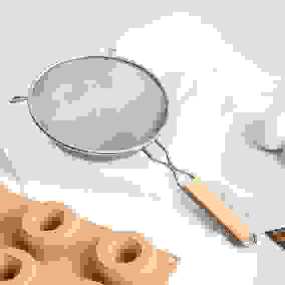 Ретро Сито с ободом и ручкой 21см, двойная сеть, нерж.сталь VETTA