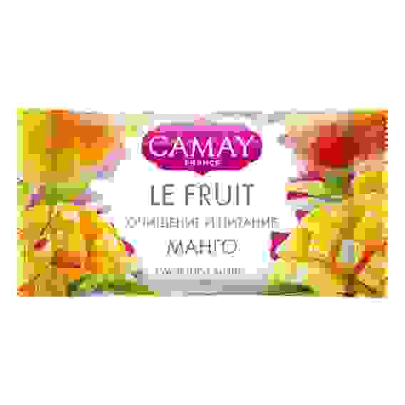 Мыло твердое туалетное CAMAY LE FRUIT Малина/Манго, п/э, 100г ЧЗ