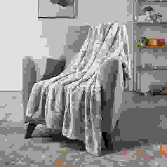 Нэви Плед микрофибра, 130х150см, 180гр/м, 2 дизайна PROVANCE