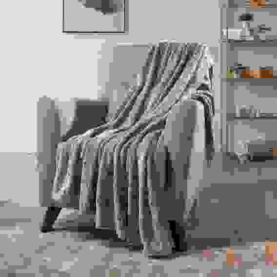 Нэви Плед микрофибра, 130х150см, 180гр/м, 2 дизайна PROVANCE