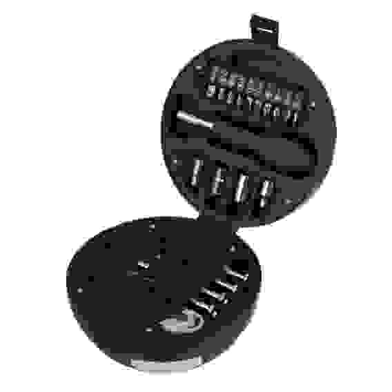 Набор подарочный: 4 головки, 10 бит, отвертка под биты, нож, 4 отвертки для точных работ РОКОТ