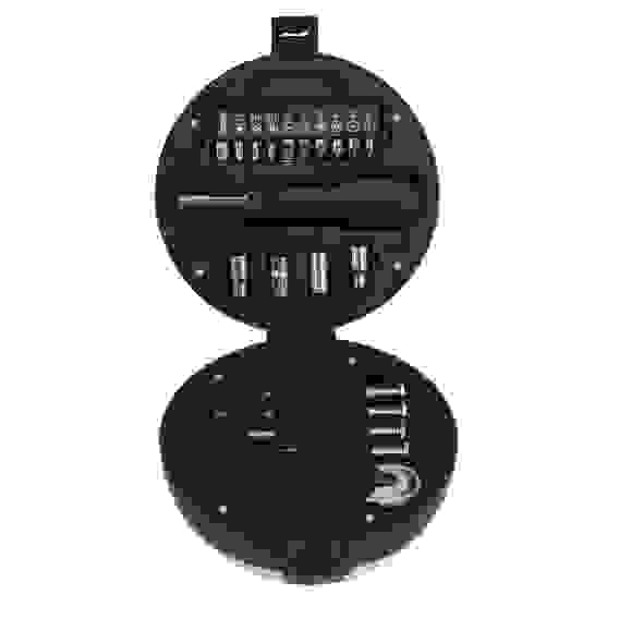 Набор подарочный: 4 головки, 10 бит, отвертка под биты, нож, 4 отвертки для точных работ РОКОТ