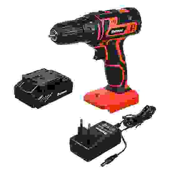 Дрель-шуруповерт аккум. ДША-14в, 0-550- 1550 об/мин, 1,3 Li-on (1), 28 н*м, подсветка ЕРМАК