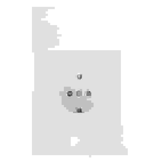 Розетка скрытой установки с зазем. контактом RS 16-133-Б, 250В, 16А, IP20, 85x85x46 мм, белая FORZA