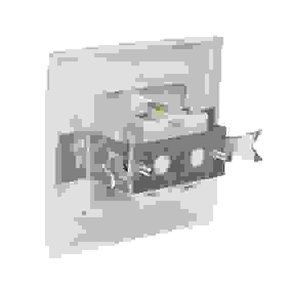 Розетка скрытой установки с зазем. контактом RS 16-133-Б, 250В, 16А, IP20, 85x85x46 мм, белая FORZA