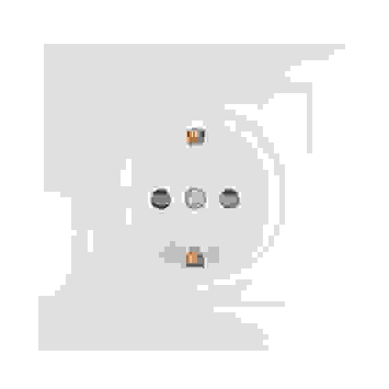 Розетка скрытой установки с зазем. контактом RS 16-133-Б, 250В, 16А, IP20, 85x85x46 мм, белая FORZA