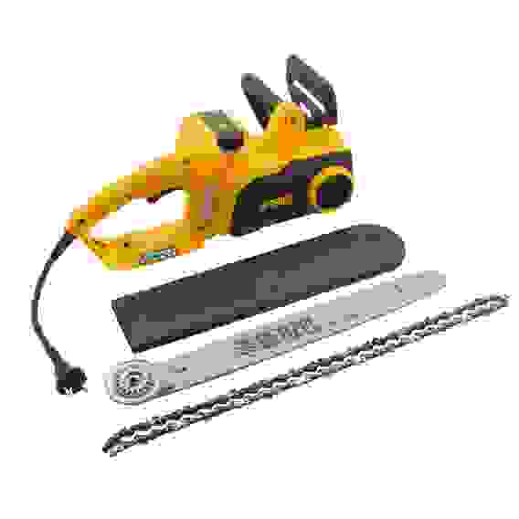 Пила цепная электрическая EDS-2000P, 2кВт,поперечная,шина 40см,шаг 3/8, паз 1,3мм, 57зв// Denzel