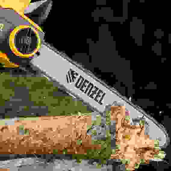 Пила цепная электрическая EDS-2000P, 2кВт,поперечная,шина 40см,шаг 3/8, паз 1,3мм, 57зв// Denzel