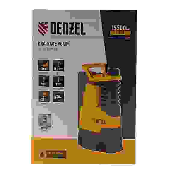 Дренажный насос DPХ950, 950 Вт, подъем 8,5 м, 15500 л/ч// Denzel