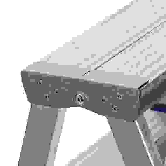 Стремянка двухсторонняя 6ст, алюминиевая, Россия//Сибртех