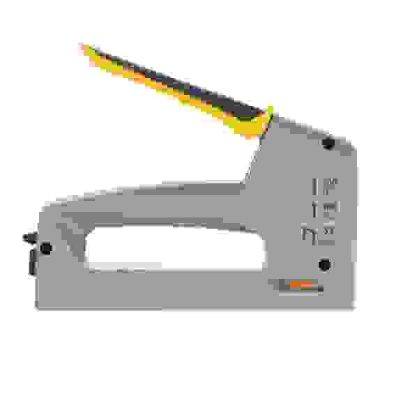 Cтеплер мебельный пластиковый корпус ,тип 53,6-14мм,тип300,15мм,тип500,15мм//Denzel