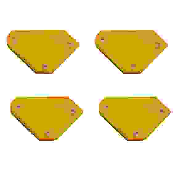 Набор из 4 магнитных фиксаторов для сварочных работ//Denzel