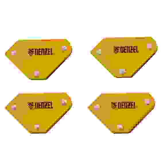 Набор из 4 магнитных фиксаторов для сварочных работ//Denzel