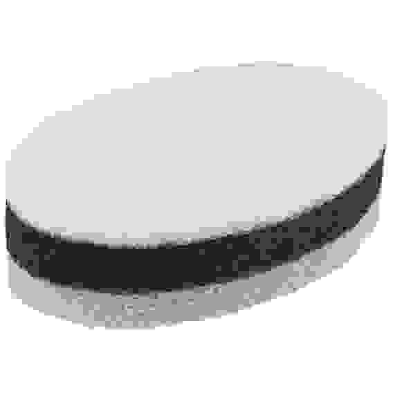 Губка для мытья посуды трехслойная KS-09 (белый/черный)