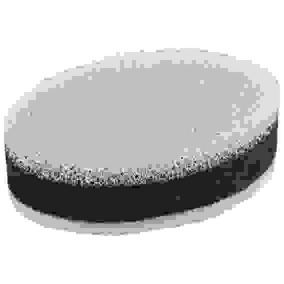 Губка для мытья посуды трехслойная KS-09 (белый/черный)