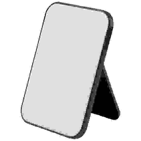 Зеркало косметическое настольное, 14*20 см, цвет: черный