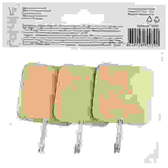 Набор крючков на самоклеящейся основе "Древесные", 3 шт (дерево)