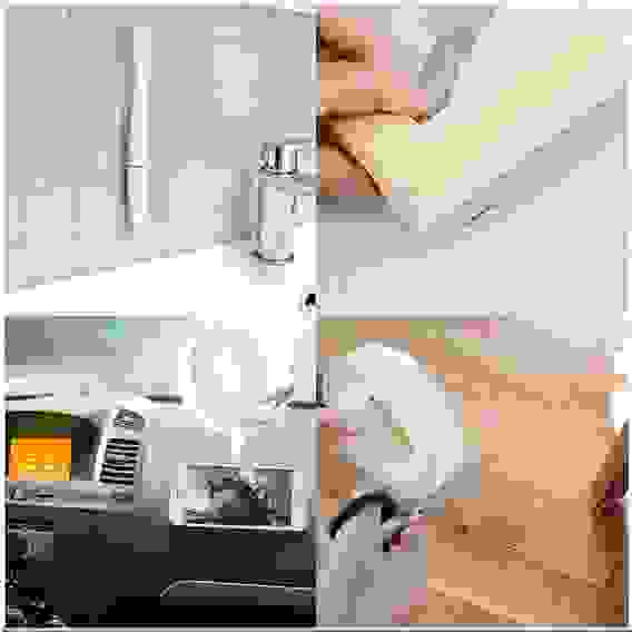 Нано-лента двусторонняя клейкая многоразовая, прозрачная усиленная, 1м, ширина 30 мм