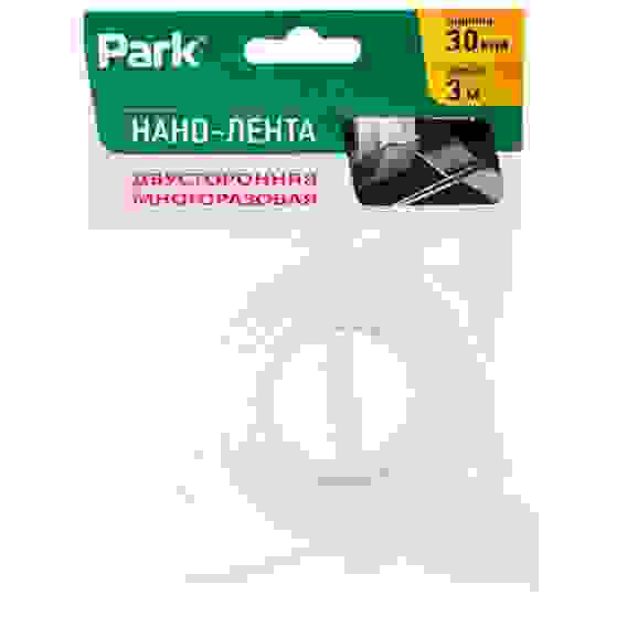 Нано-лента двусторонняя клейкая многоразовая, прозрачная, 3м, ширина 30 мм