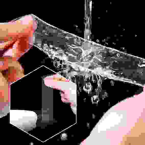 Нано-лента двусторонняя клейкая многоразовая, прозрачная, 1 м, ширина 20 мм