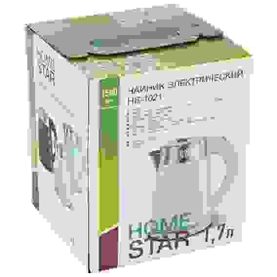 Чайник Homestar HS-1021 (1,7 л) белый, двойной корпус