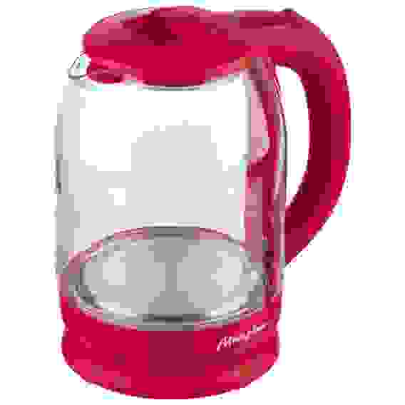 Чайник МАТРЁНА MA-007 электрический (1,8 л) стекло вишнёвый