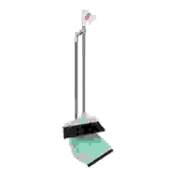 Набор щетка+совок, пластик, железо, ПВХ, 2 ручки, 82*27см / 78*24см VETTA