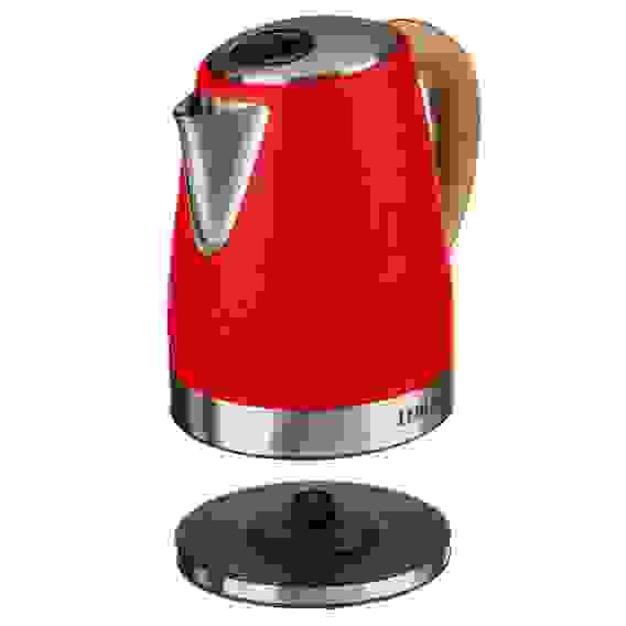 Чайник электрический 1,8л, 1850Вт, металл, красный LEBEN