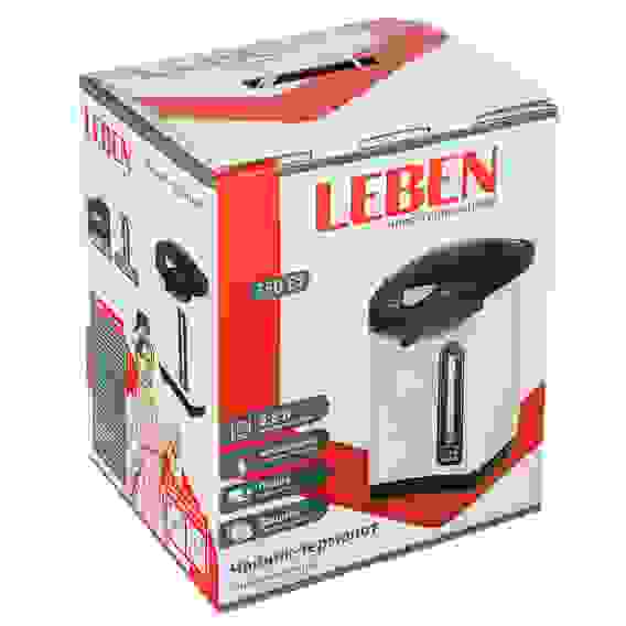 Чайник-термопот 3,8л, 750Вт, автоматич. поддержание температ., металл LEBEN