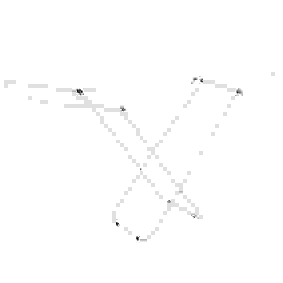 Сушилка для белья напольная узкая, окраш.сталь, 14м VETTA