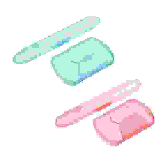 Набор дорожный, 2 цвета (мыльница + футляр под зубную щётку) VETTA