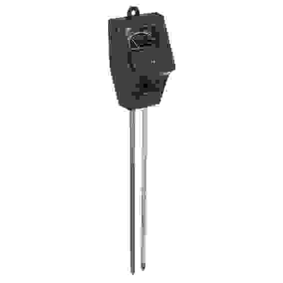 Мультитестер для почвы 3в1: влажность, кислотность, освещенность, 28х5см, металл, пластик INBLOOM