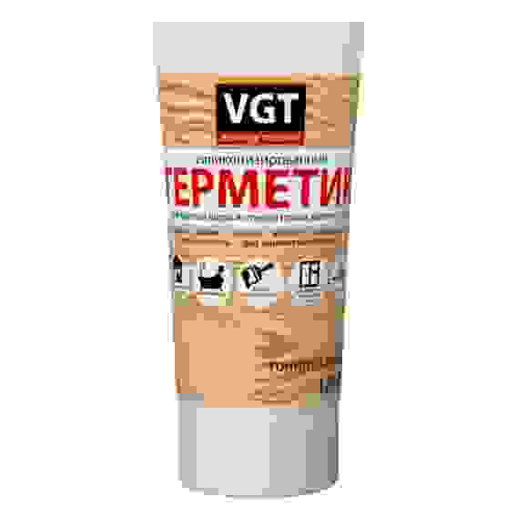 Герметик силиконизир нар/вн раб 0,16кг дуб светло-серый ВГТ туба с носиком