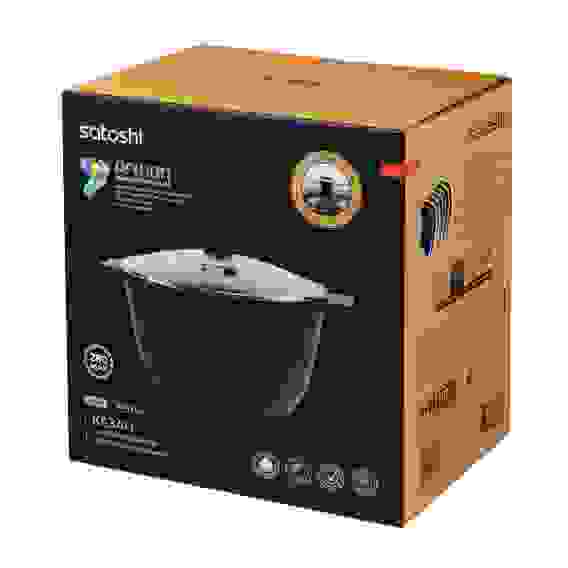 Казан 24х13,0см, 4,8л, литой алюминий, индукция Монфор SATOSHI