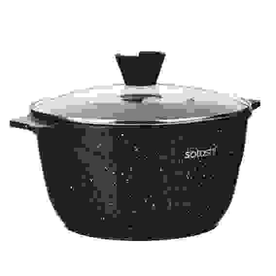 Казан 24х13,0см, 4,8л, литой алюминий, индукция Монфор SATOSHI