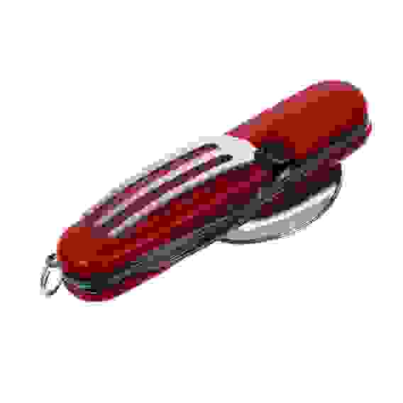 Набор туристический: нож, ложка, вилка, открывалка; нерж. сталь РОКОТ